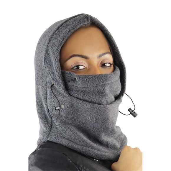 Snood Hat Ski Mask With Drawstring - Picture 6 of 6